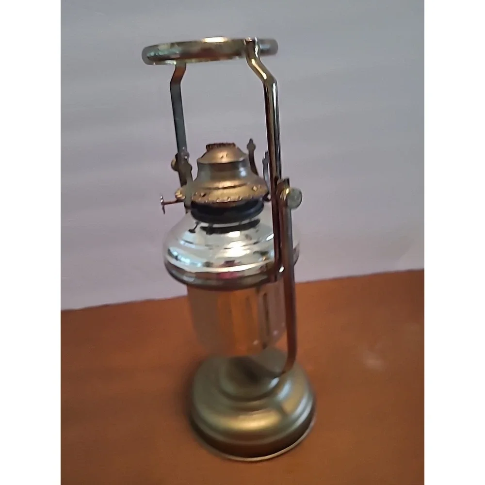 Vintage Brass Nautical Gimbal Swivel Oil Lamp Wall/Table‎ Mount